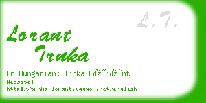 lorant trnka business card